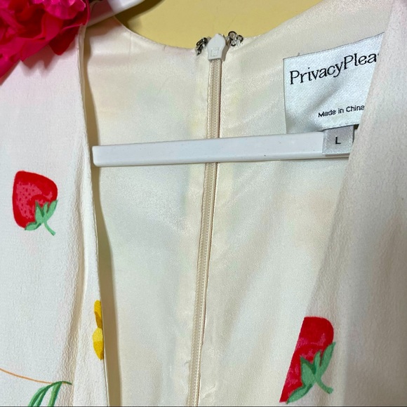 Privacy Please Dixie Floral Print Front Tie Dress Size L - Picture 6 of 16